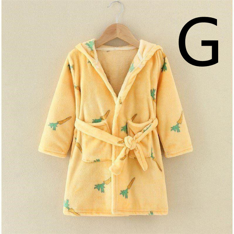 Four Seasons Home Service, Children's Clothing, Children's Bathrobe, Robe, Thickened Flannel