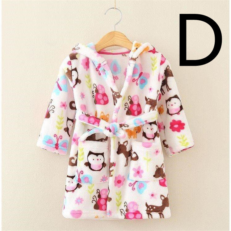 Four Seasons Home Service, Children's Clothing, Children's Bathrobe, Robe, Thickened Flannel